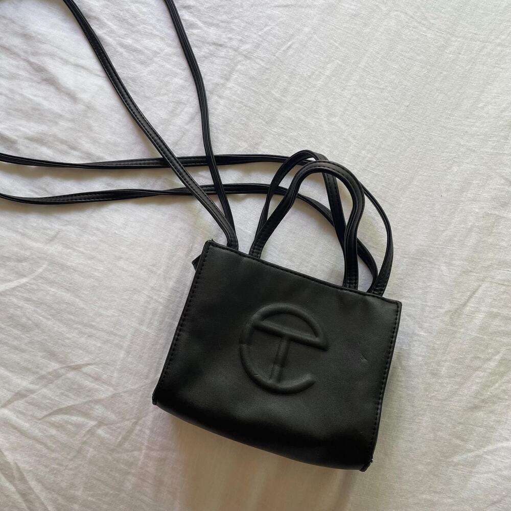 Telfar Small Shopping Bag Black Vegan Leather